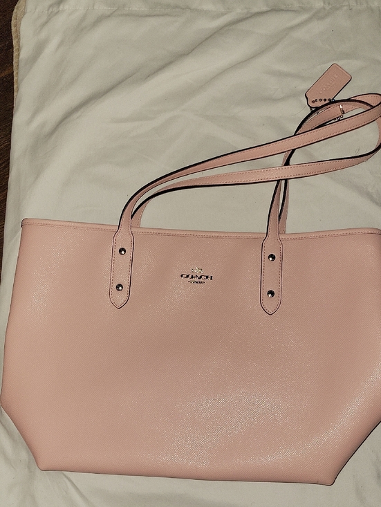 Coach Handbags - Coach Blush Pink Leather Tote with Double Straps